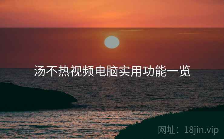 汤不热视频电脑实用功能一览