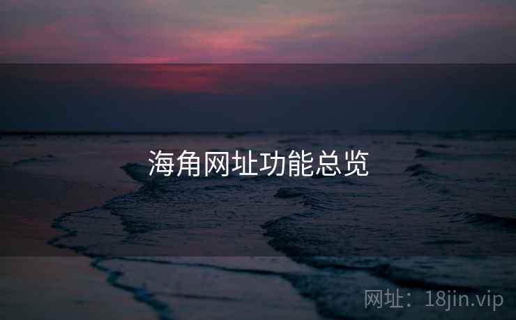 海角网址功能总览