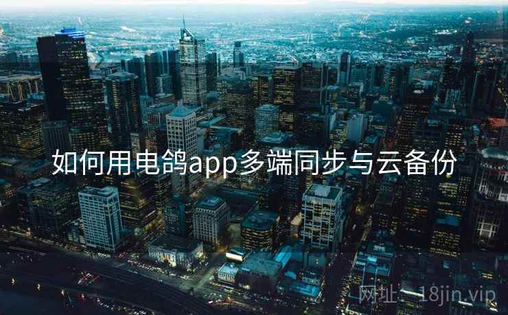 如何用电鸽app多端同步与云备份
