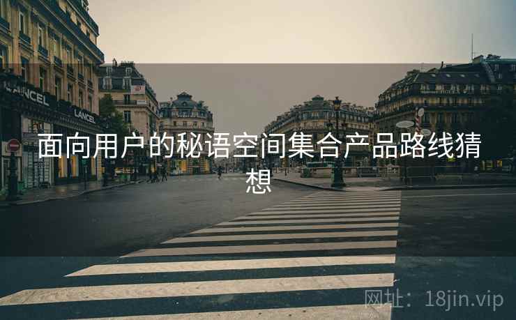 面向用户的秘语空间集合产品路线猜想