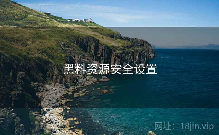黑料资源安全设置