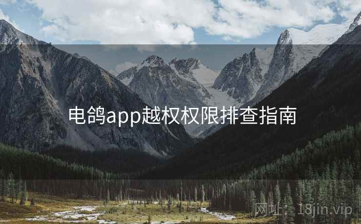 电鸽app越权权限排查指南